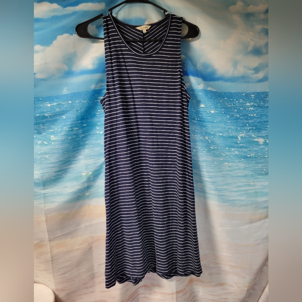 Madewell Size Medium Striped Summer Dress‎ Sleeveless